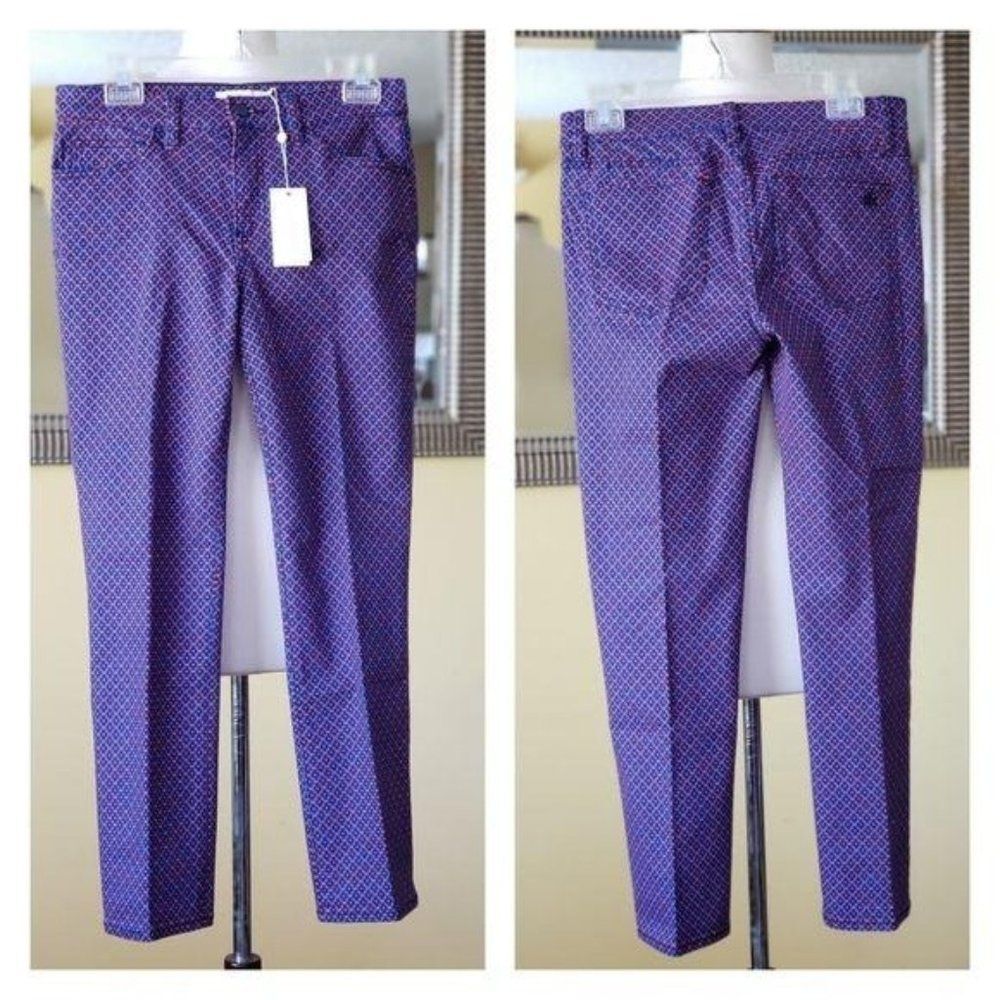 Tory Burch Regan Cropped Straight Leg Jeans/Pants